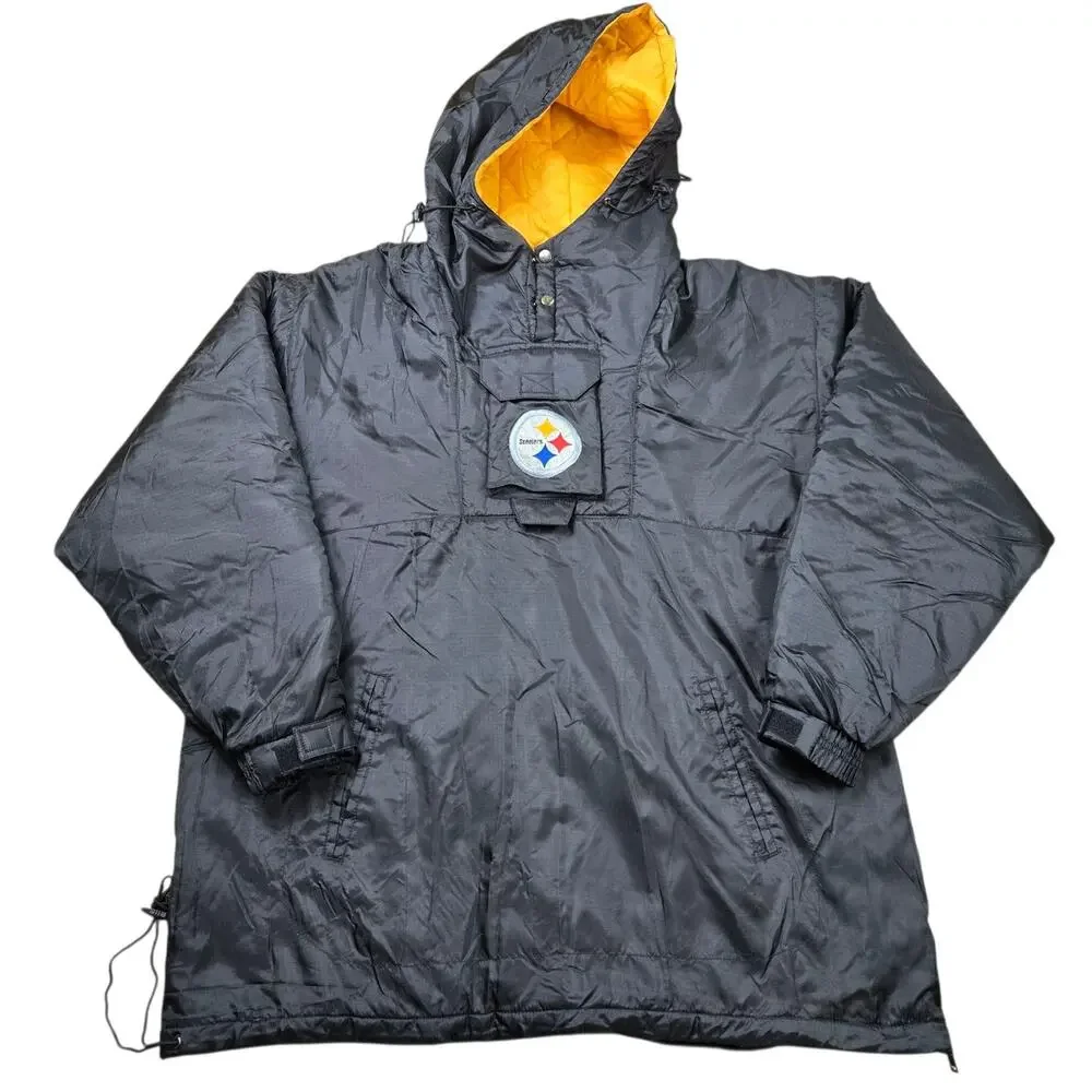 Pittsburgh Steelers Jacket Pullover Retro Vintage By Game Day Phenom XL??